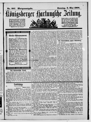 Königsberger Hartungsche Zeitung vom 03.05.1908