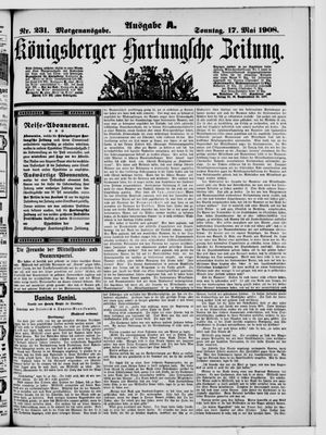 Königsberger Hartungsche Zeitung vom 17.05.1908