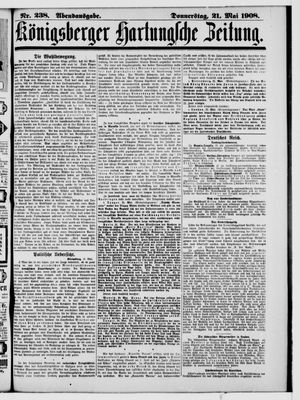 Königsberger Hartungsche Zeitung vom 21.05.1908