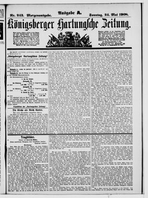 Königsberger Hartungsche Zeitung vom 24.05.1908