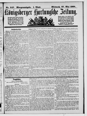 Königsberger Hartungsche Zeitung vom 27.05.1908