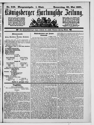 Königsberger Hartungsche Zeitung vom 28.05.1908