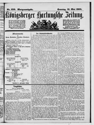 Königsberger Hartungsche Zeitung vom 31.05.1908