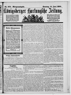 Königsberger Hartungsche Zeitung vom 14.06.1908