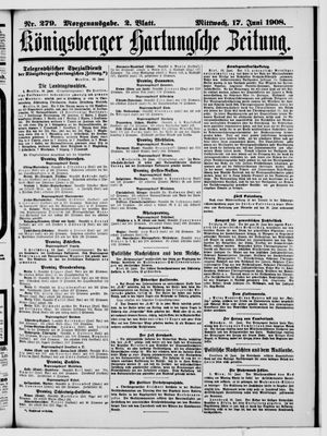 Königsberger Hartungsche Zeitung vom 17.06.1908