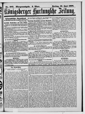 Königsberger Hartungsche Zeitung vom 19.06.1908