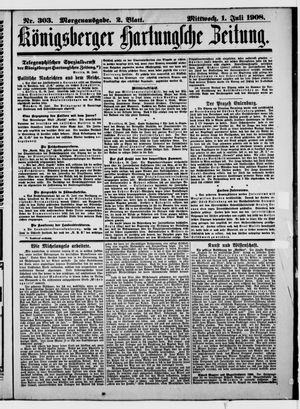 Königsberger Hartungsche Zeitung vom 01.07.1908