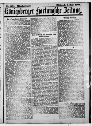 Königsberger Hartungsche Zeitung vom 01.07.1908