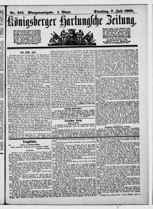 Königsberger Hartungsche Zeitung on Jul 7, 1908