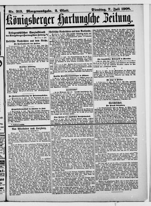 Königsberger Hartungsche Zeitung on Jul 7, 1908