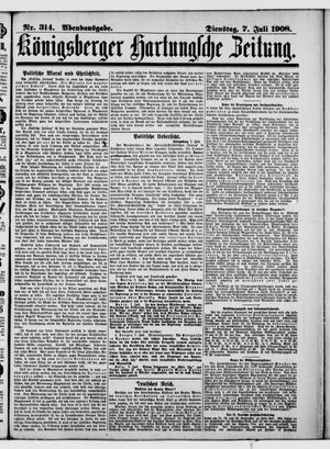 Königsberger Hartungsche Zeitung on Jul 7, 1908
