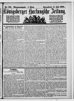 Königsberger Hartungsche Zeitung vom 11.07.1908