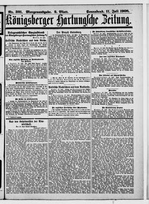 Königsberger Hartungsche Zeitung vom 11.07.1908
