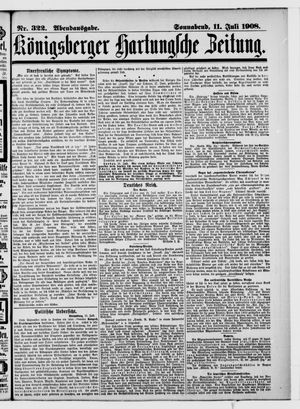 Königsberger Hartungsche Zeitung vom 11.07.1908
