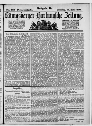 Königsberger Hartungsche Zeitung on Jul 12, 1908