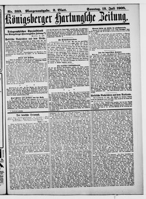 Königsberger Hartungsche Zeitung on Jul 12, 1908