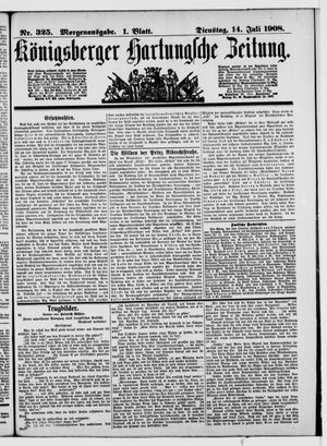 Königsberger Hartungsche Zeitung vom 14.07.1908