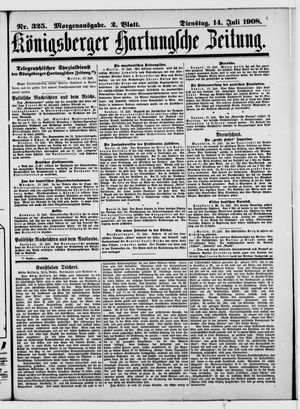 Königsberger Hartungsche Zeitung vom 14.07.1908