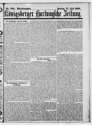 Königsberger Hartungsche Zeitung vom 17.07.1908