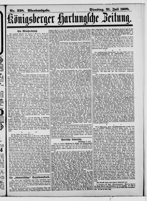 Königsberger Hartungsche Zeitung vom 21.07.1908