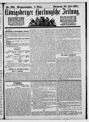 Königsberger Hartungsche Zeitung vom 22.07.1908