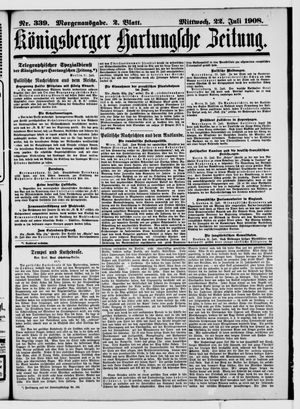 Königsberger Hartungsche Zeitung vom 22.07.1908
