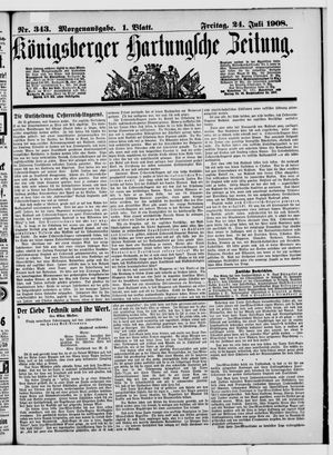 Königsberger Hartungsche Zeitung vom 24.07.1908