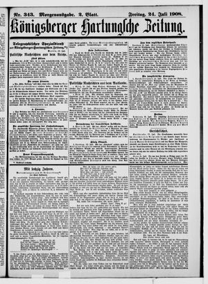 Königsberger Hartungsche Zeitung vom 24.07.1908