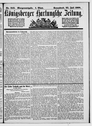 Königsberger Hartungsche Zeitung vom 25.07.1908