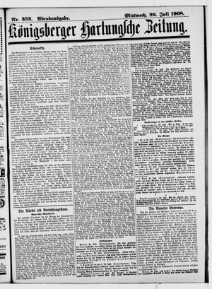 Königsberger Hartungsche Zeitung vom 29.07.1908
