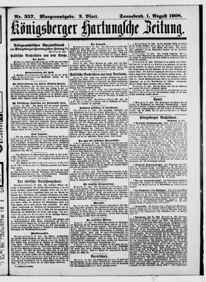 Königsberger Hartungsche Zeitung vom 01.08.1908