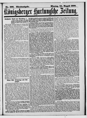 Königsberger Hartungsche Zeitung on Aug 24, 1908