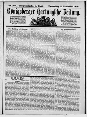 Königsberger Hartungsche Zeitung on Sep 3, 1908
