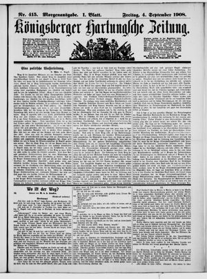 Königsberger Hartungsche Zeitung vom 04.09.1908