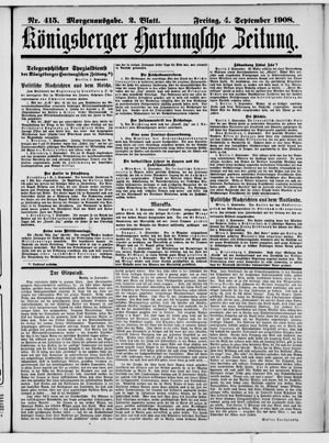 Königsberger Hartungsche Zeitung vom 04.09.1908