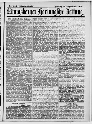 Königsberger Hartungsche Zeitung vom 04.09.1908