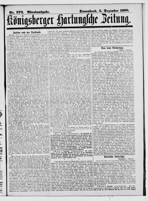 Königsberger Hartungsche Zeitung vom 05.12.1908