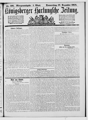 Königsberger Hartungsche Zeitung vom 17.12.1908