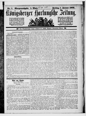 Königsberger Hartungsche Zeitung on Jan 1, 1909