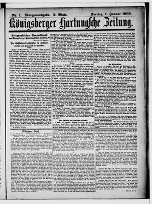 Königsberger Hartungsche Zeitung vom 01.01.1909