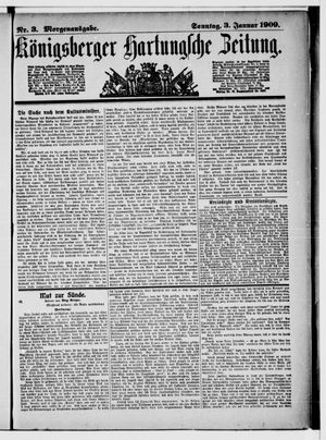 Königsberger Hartungsche Zeitung vom 03.01.1909