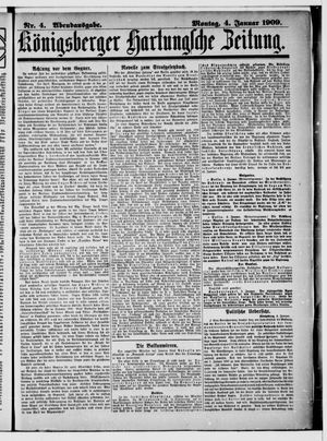 Königsberger Hartungsche Zeitung vom 04.01.1909