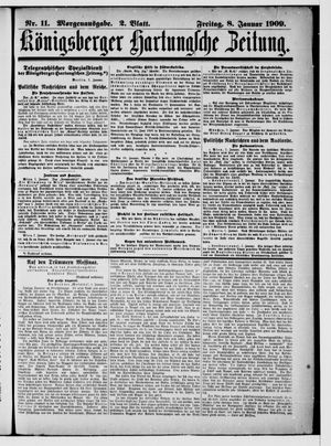 Königsberger Hartungsche Zeitung vom 08.01.1909