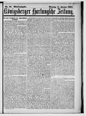 Königsberger Hartungsche Zeitung vom 11.01.1909