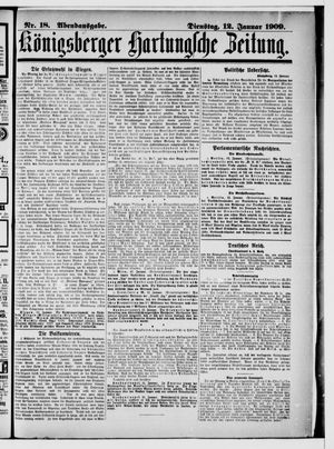 Königsberger Hartungsche Zeitung vom 12.01.1909