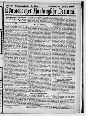 Königsberger Hartungsche Zeitung vom 13.01.1909