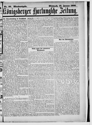 Königsberger Hartungsche Zeitung vom 13.01.1909