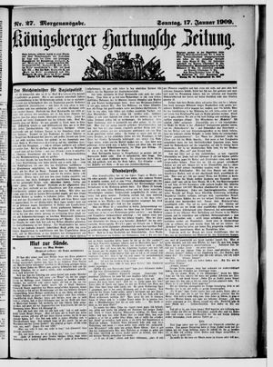 Königsberger Hartungsche Zeitung vom 17.01.1909