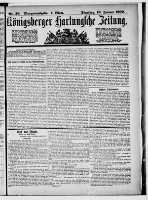 Königsberger Hartungsche Zeitung on Jan 19, 1909