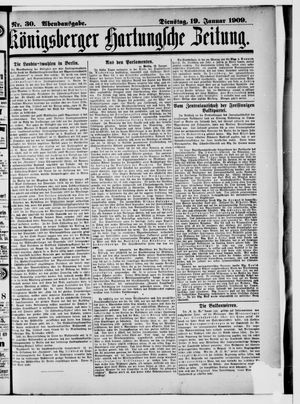 Königsberger Hartungsche Zeitung vom 19.01.1909
